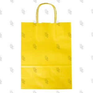 Shopper Florio Carta Jolly: 32 X 13 X 42.5 cm, giallo, cf. da 25 pz.