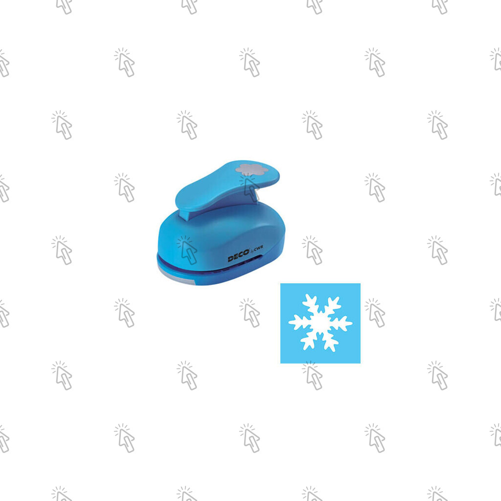 Sagoma fustellata CWR DECO: blister con 1 u., stampo fiocco di neve; 16 mm, blu