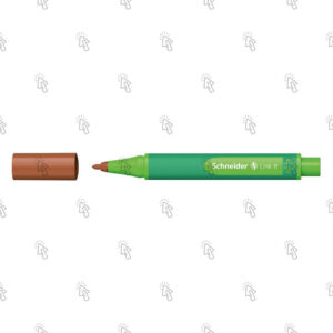 Penna a fibra Schneider Link-It: mahogany brown, 1.0 mm, cf. da 10 pz.