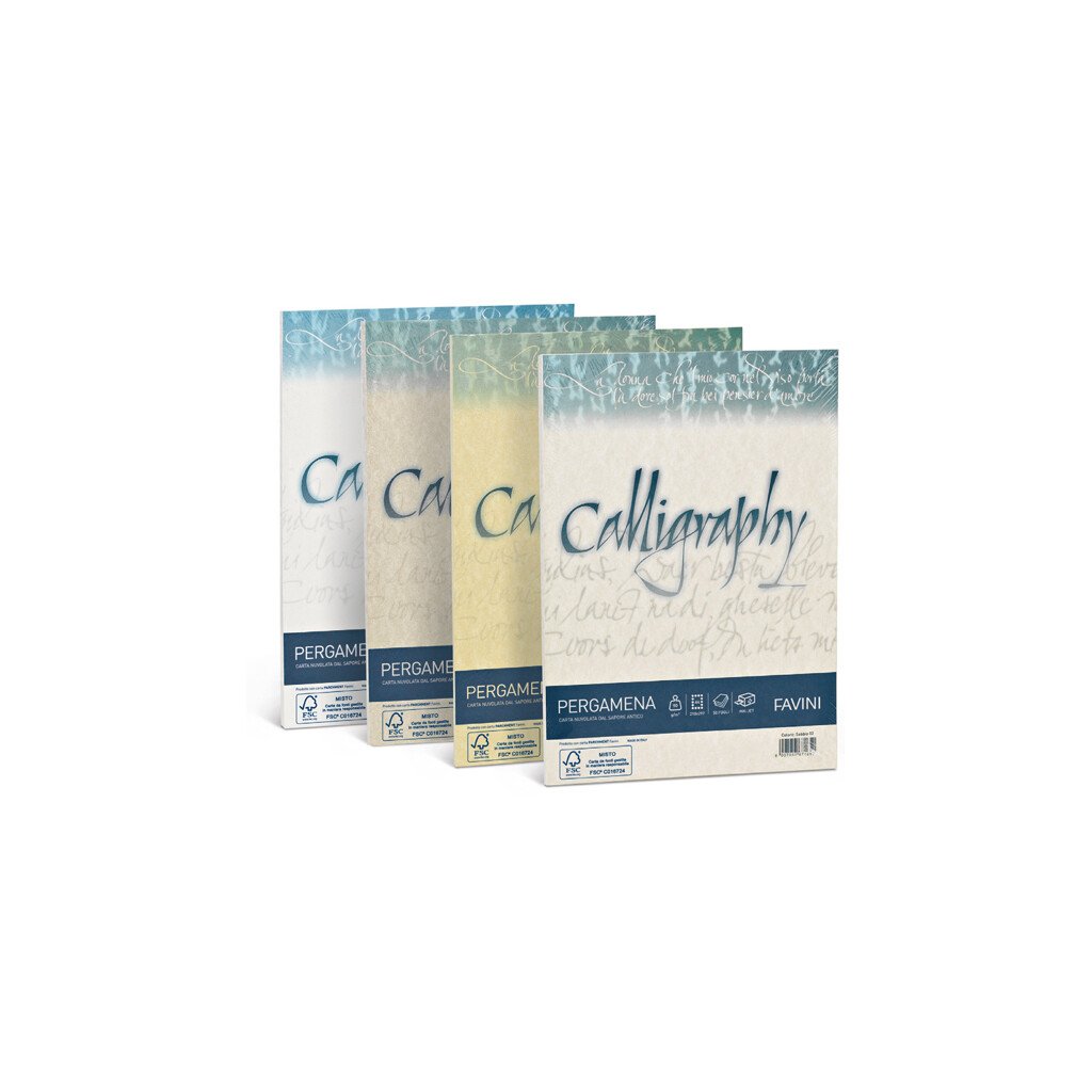 Carta per la stampa Favini Calligraphy Pergamena: in fogli