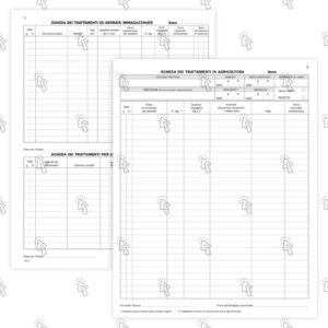 Registro Data Ufficio trattamenti prodotti fitosanitari “registro di campagna”: 46 pg., pre-numerato, 31 X 24.5 cm