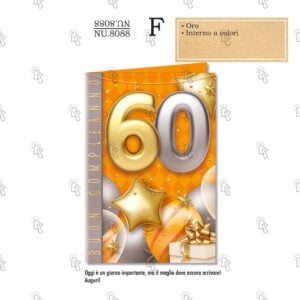 Biglietto aug. Cromo: 60 anni