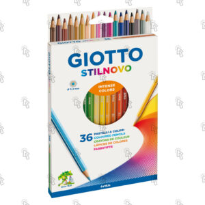 Pastelli a matita Giotto Stilnovo: astuccio appendibile con 36 u., mina colori assortiti