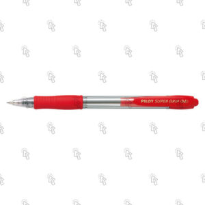 Penna Pilot Super Grip BPGP-10R-M: rosso, 1 mm, cf. da 12 pz.