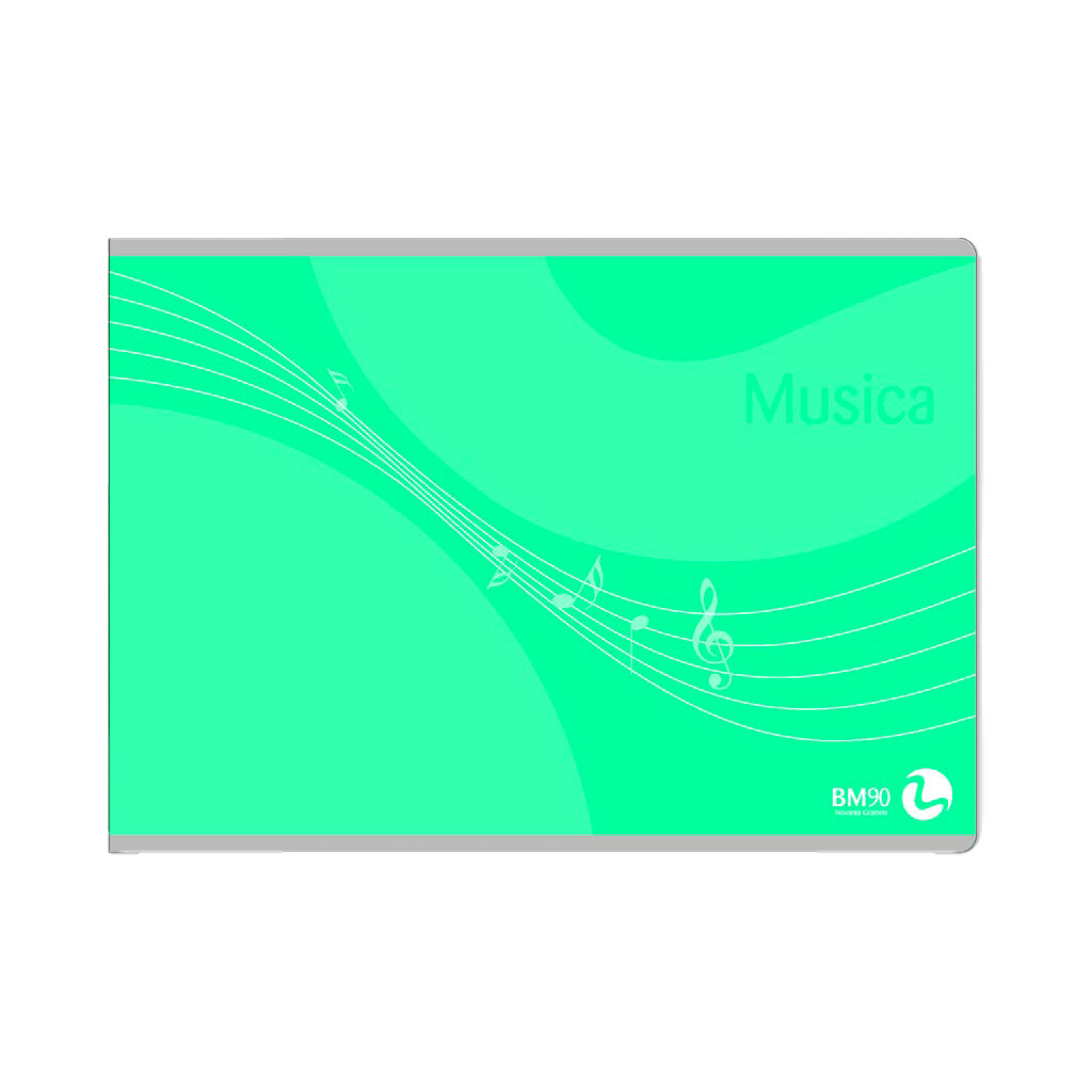 Quaderno musicale BM: 17 X 24 cm