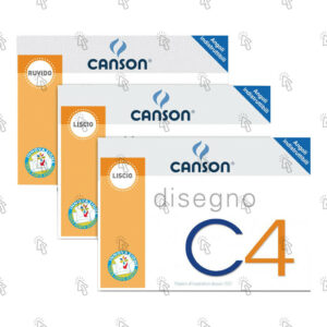 Blocco di carta per disegno Canson C4 Super: 24 X 33 cm