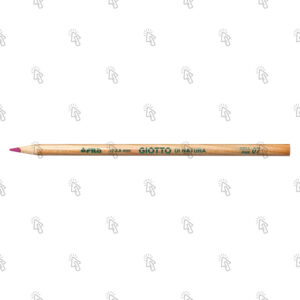 Pastelli a matita Giotto Di Natura: confezione con 12 pz., mina rosa