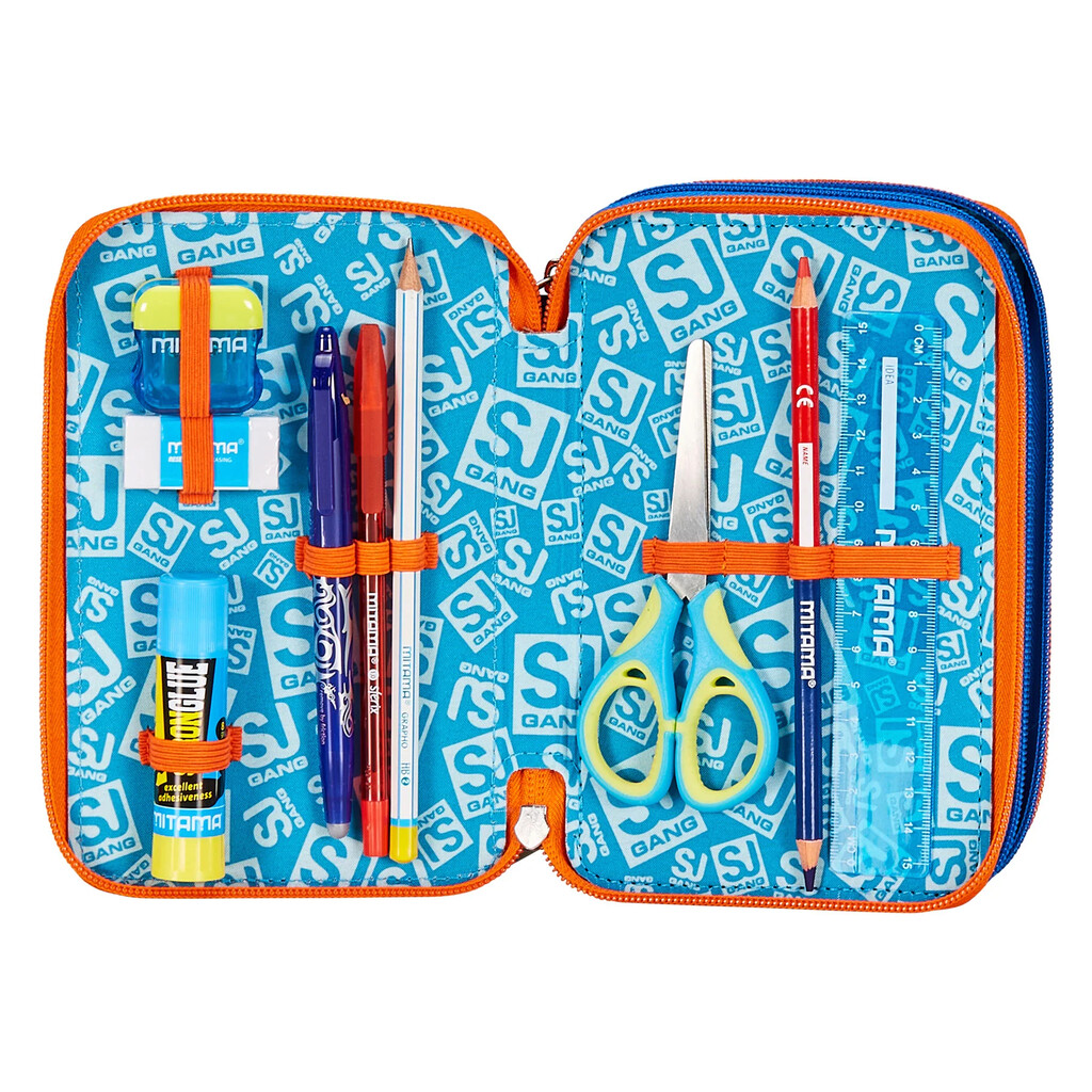 Astuccio 3 Zip Seven Big Sj Gang Sphere Full Boy: in tessuto - immagine 3