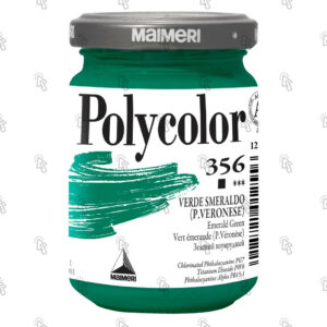 Colore vinilico Maimeri Polycolor: verde smeraldo, 140 ml