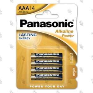 Batteria alcalina Ministilo (AAA) Panasonic Alkaline Power: blister app. da 4 u.