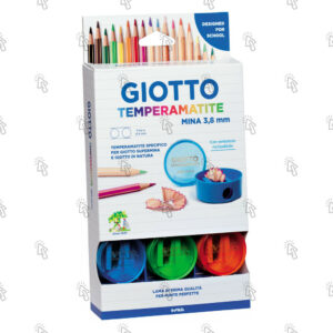 Temperamatite Giotto [Supermina / Di Natura]: confezione-espositore da banco con 12 pz.