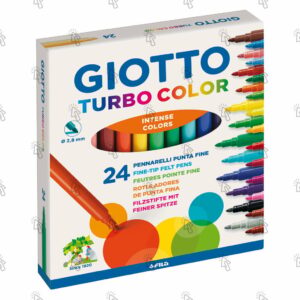 Pennarelli da disegno Giotto Turbo Color: astuccio con 24 u.