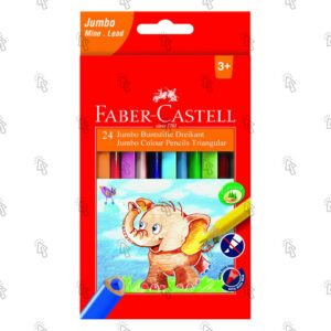 Matite colorate Faber-Castell Jumbo EcoFamily: confezione con 24 u.