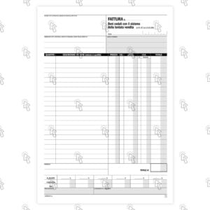 Blocco Data Ufficio fattura tentata vendita: 50 fogli, in duplice copia, autoricalcante, 29.7 X 21.5 cm
