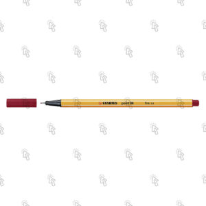 Penna a fibra Stabilo point 88: rosso cremisi, fine, cf. da 10 pz.