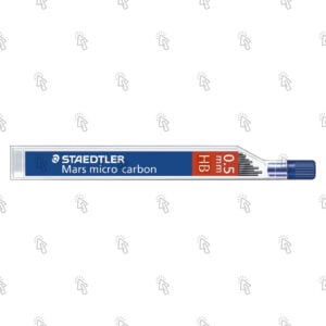 Mine per matita portamine Staedtler Mars Micro Carbon 250 05-HB: confezione con 12 astucci con 12 u.