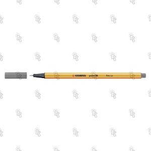 Penna a fibra Stabilo point 88: grigio medio, fine, cf. da 10 pz.