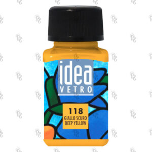 Colore per vetro Maimeri Idea Vetro: giallo scuro, 60 ml