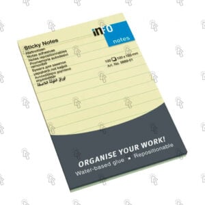 Memo adesivi Info Sticky Notes: giallo