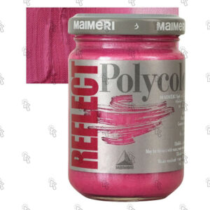 Colore acrilico Maimeri Polycolor Reflect: magenta perlato, 140 ml