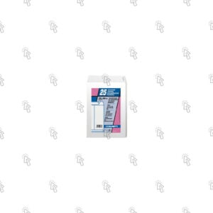 Buste a sacco per plichi Blasetti sacco bianco: 26 X 19 cm, bianco, adesivo con strip, 25 u.