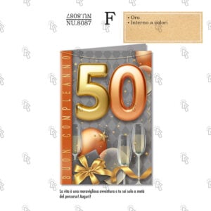 Biglietto aug. Cromo: 50 anni