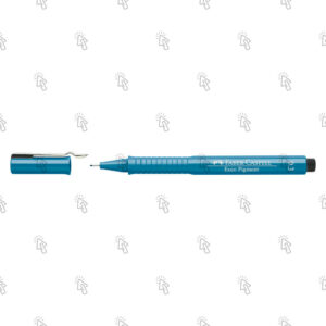 Penna a fibra Faber-Castell Ecco Pigment: confezione con 10 pz., inchiostro blu, punta 0,3 mm