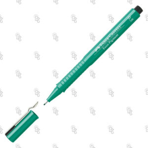 Penna a fibra Faber-Castell Ecco Pigment: confezione con 10 pz., inchiostro nero, punta 0,6 mm