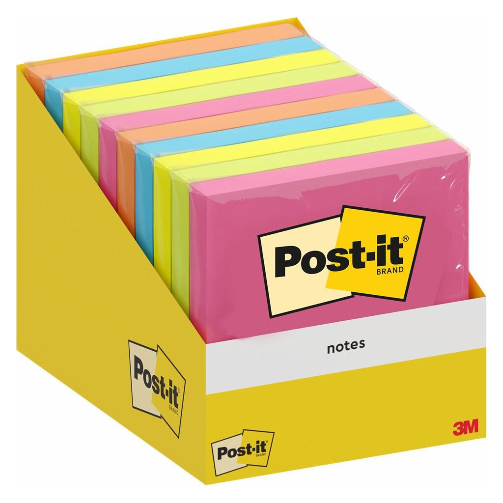 Memo adesivi 3M Post-It Notes 6820: assortiti