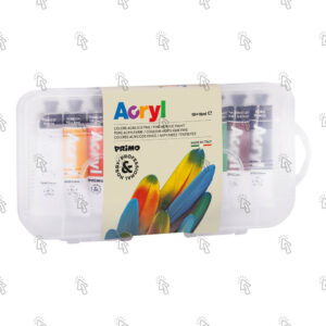 Colori acrilici Primo Acryl 405TA10SP: assortiti, 18 ml, ast. app. da 10 u.