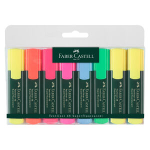 Evidenziatore a pennarello Faber-Castell Textliner 48 Refill: blister app. da 8 u.