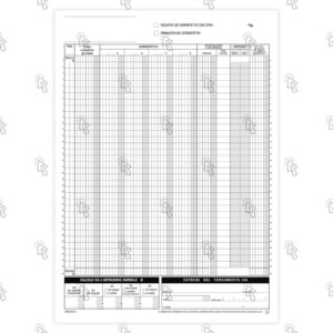 Blocco Data Ufficio registro dei corrispettivi: 12 fogli, in duplice copia, autoricalcante, 29.7 X 21.5 cm