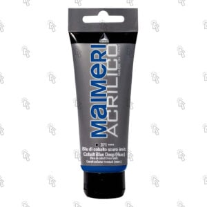 Colore acrilico Maimeri Acrilico: blu di cobalto scuro imitazione, 75 ml