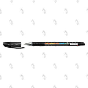 Penna Bic Cristal Re’New: nero, ricaricabile, 1 mm, inclusi 2 refill