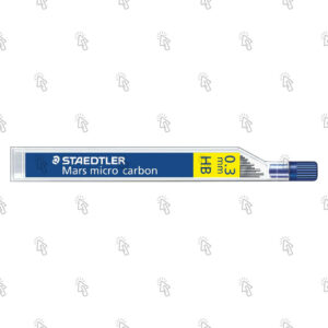 Mine per matita portamine Staedtler Mars Micro Carbon 250 03-HB: confezione con 12 astucci con 12 u., mina 0,3 mm; HB