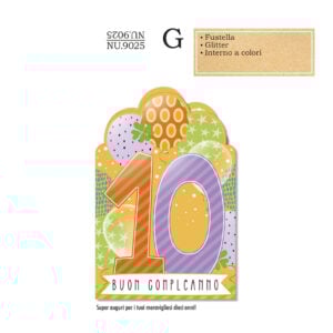 Biglietto aug. Cromo N.B.: 10 anni