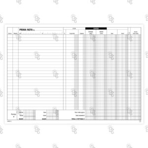 Blocco Data Ufficio ricevute di denaro: 100 fogli, 10 X 21.5 cm, Nr. tagliandi / pagina: 2