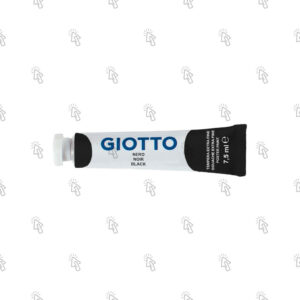 Colori a tempera Giotto Extra Fine: tubetto da 7,5 ml, confezione con 10 u., nero