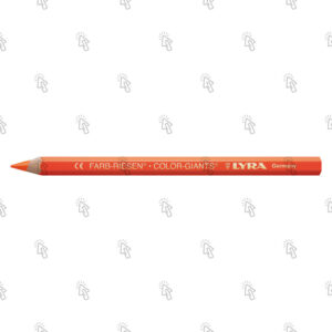 Pastello a matita Lyra Color Giants: confezione con 12 pz., mina arancione fluo