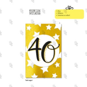 Biglietto aug. Cromo: auguri