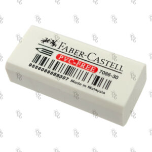 Gomma per cancellare Faber-Castell 7086-30 PVC-Free: confezione-espositore da banco con 30 pz.