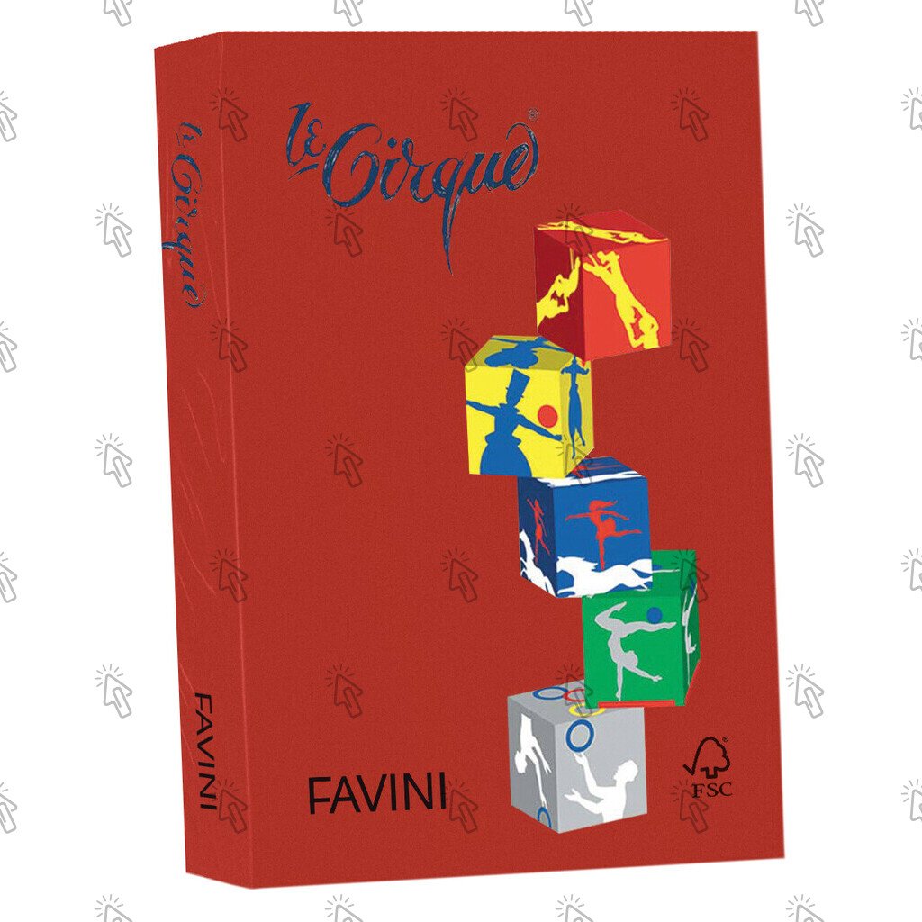 Carta Favini Le Cirque Colori Forti: scarlatto 209