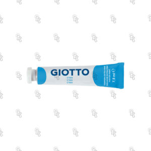 Colori a tempera Giotto Extra Fine: tubetto da 7,5 ml, confezione con 10 u., cyan