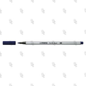 Pennarello Stabilo Pen 68 Brush: blu di prussia, medio, cf. da 10 pz.