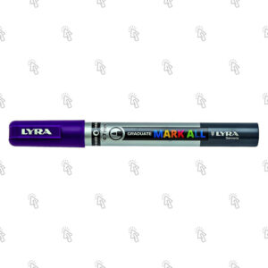 Marcatore a pennarello Lyra Graduate Mark All: confezione con 6 pz., inchiostro rosso, punta 1 mm