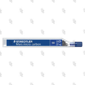 Mine per matita portamine Staedtler Mars Micro Carbon 250 07-B: confezione con 12 astucci con 12 u., mina 0,7 mm; B