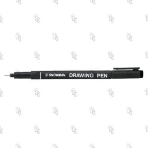 Penna a fibra Snowman Drawing Pen: nero