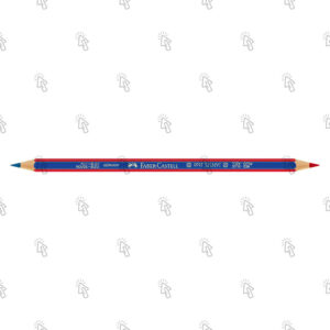 Evidenziatore a matita Faber-Castell Castell Color 873: confezione con 12 pz., mina blu – rosso