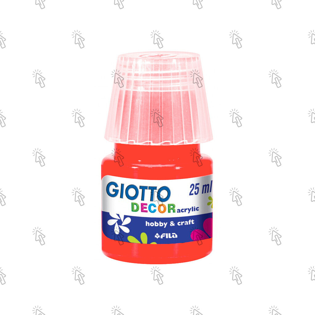 Colore acrilico Giotto Decor Acrylic Matt Effect: tubetto da 25 ml, rosso vermiglione