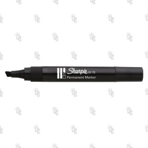 Marcatore Sharpie W10: nero, punta scalpello, cf. da 12 pz.